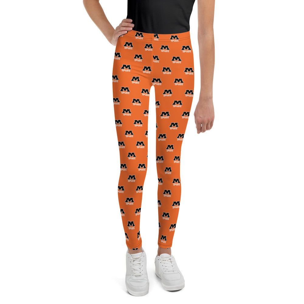 Spuds Orange Youth Leggings