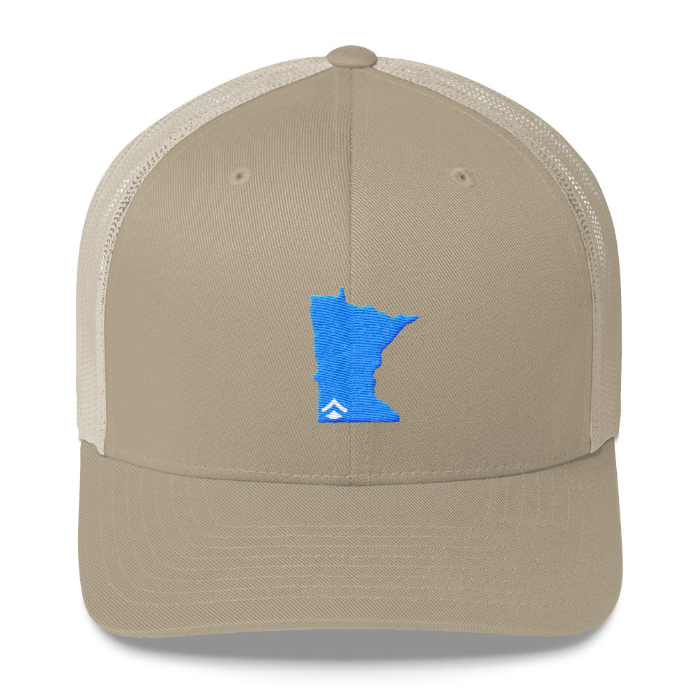 MN SNAPBACK TRUCKER  HAT (BLUE)