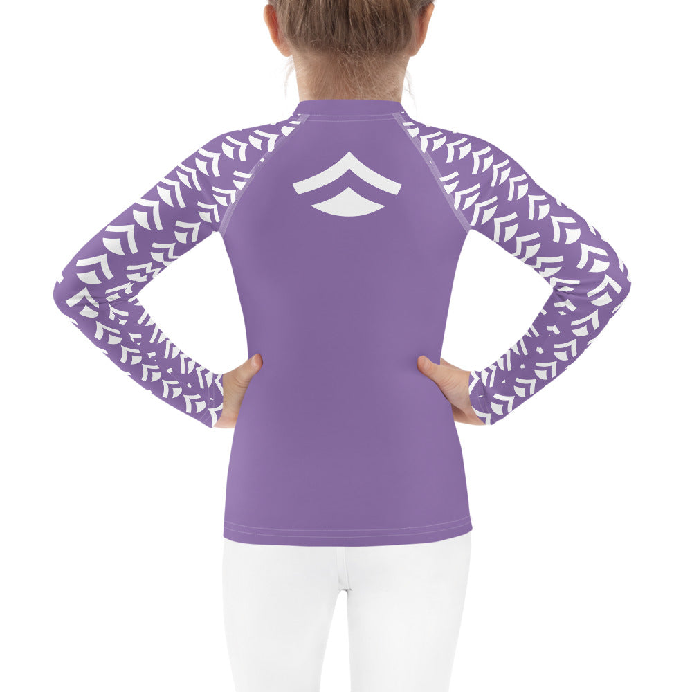 GIRLS YTREHORN RASH GUARD - PURPLE